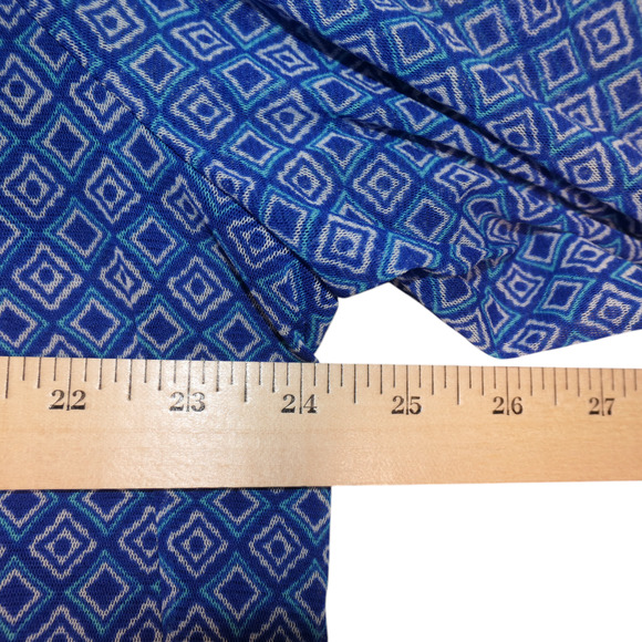 Apt 9 Tunic Mesh Blouse Womens 2X Blue Floral Lined Artsy Stretchy Career Boho - Picture 5 of 10
